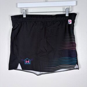 Harrow Lacrosse Skort Black Gradient Stripe Athletic Skirt girls Size XL 14/16